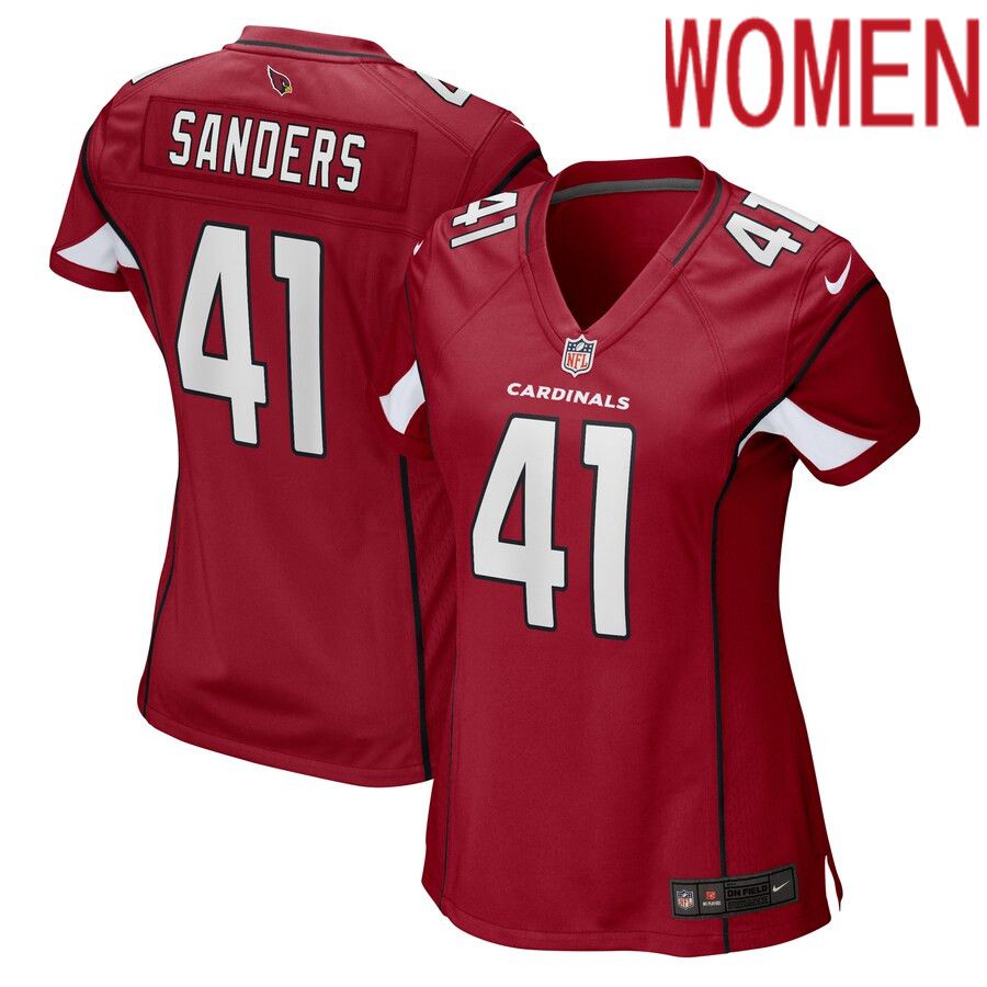 Women Arizona Cardinals 41 Myjai Sanders Nike Cardinal Game Player NFL Jersey